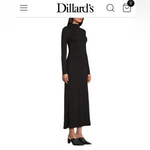 NWT DILLARDS GB Black Long Knit Maxi Dress